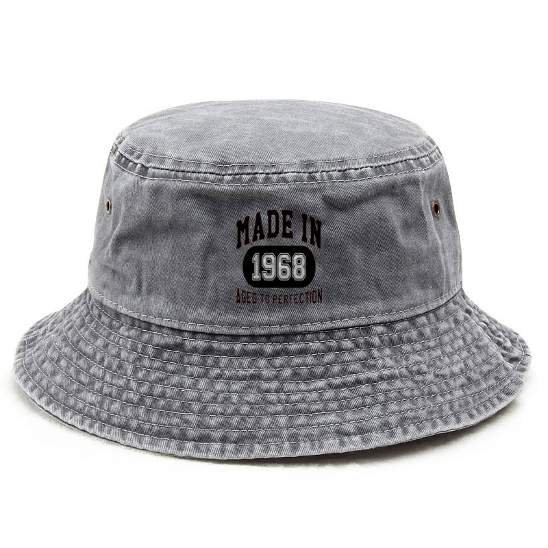 Bucket Hat Cotton - Customize Cotton Washed Bucket Hat Vintage