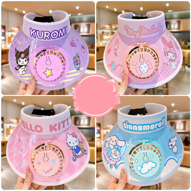 Visor Sun Hat - Anime Hello Kitty Kuromi Kids Sun