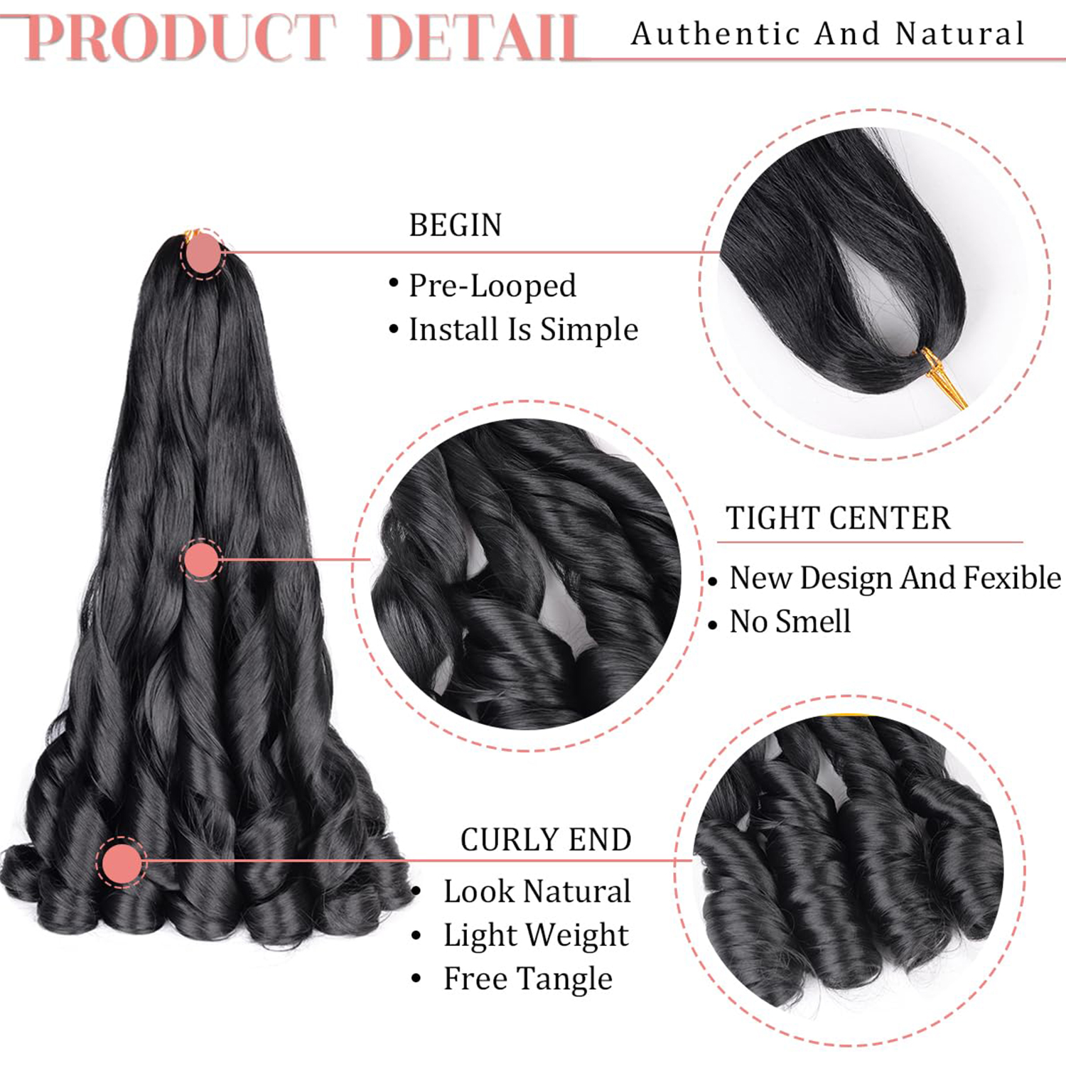 French Curly Braiding Hair 12/ - Beret French Wool 리뷰 및 가격
