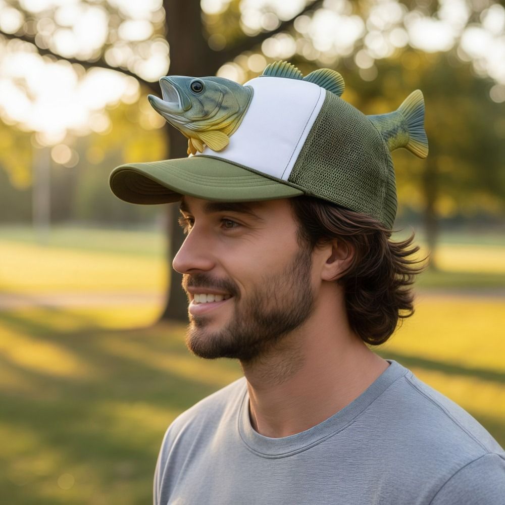 Funny 3D Fish Animal Trucker H - Trucker Cap Mesh 리뷰 및 가격