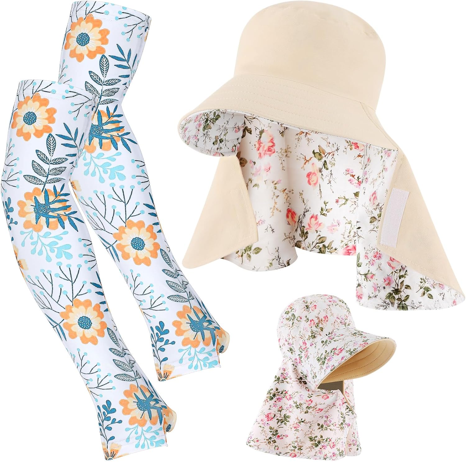 2 Pcs Floral Garden Hat for Wo - Sun Hat Wide Brim 리뷰 및 가격