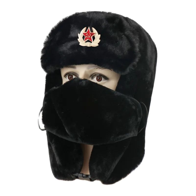 SupSindy Army Military Soviet  - Winter Trapper Hat 리뷰 및 가격