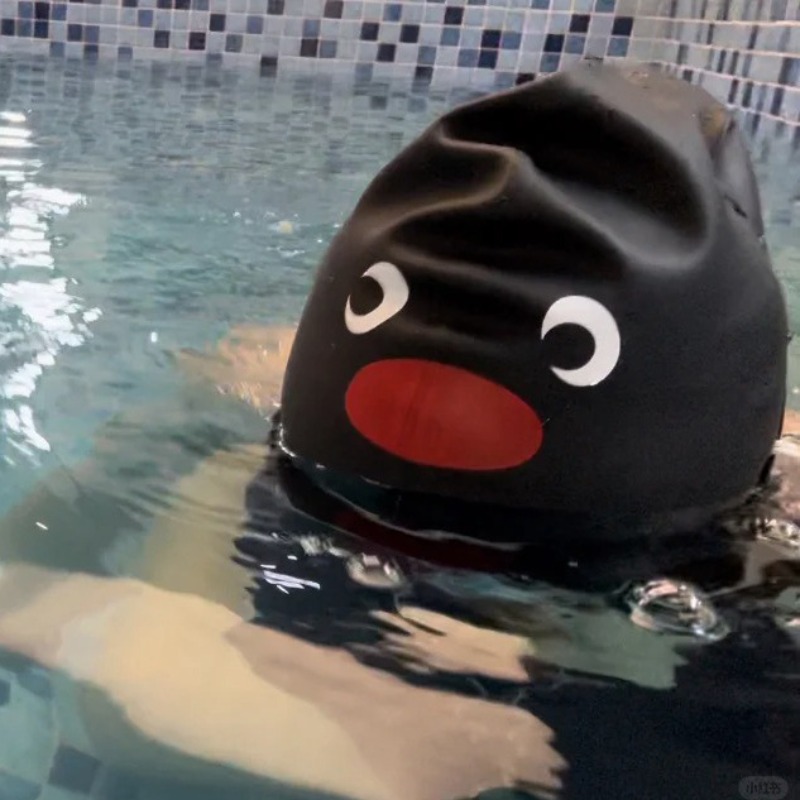 Funny Penguin Swim Cap for Adu - Swim Hat Silicone 리뷰 및 가격