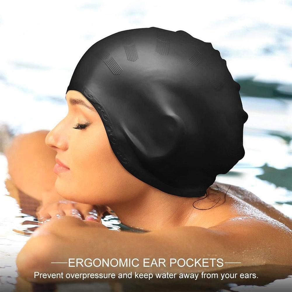 Adults High Elastic Swimming C - Swim Hat Silicone 리뷰 및 가격