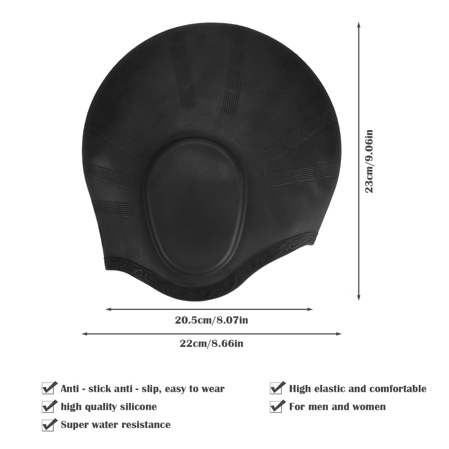 Adults High Elastic Swimming C - Swim Hat Silicone 리뷰 및 가격