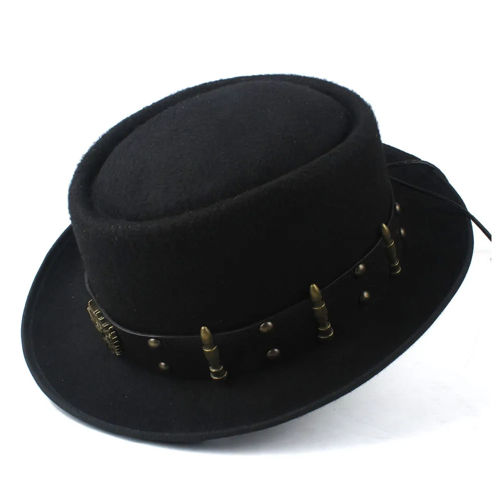 Pork Pie Hat for Men Women wit - Fedora Hat Wool 리뷰 및 가격