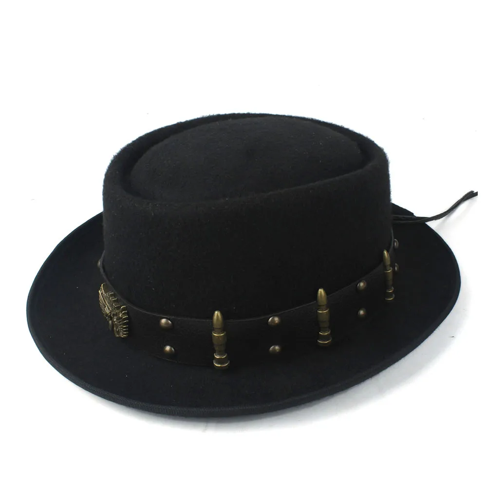 Pork Pie Hat for Men Women wit - Fedora Hat Wool 리뷰 및 가격