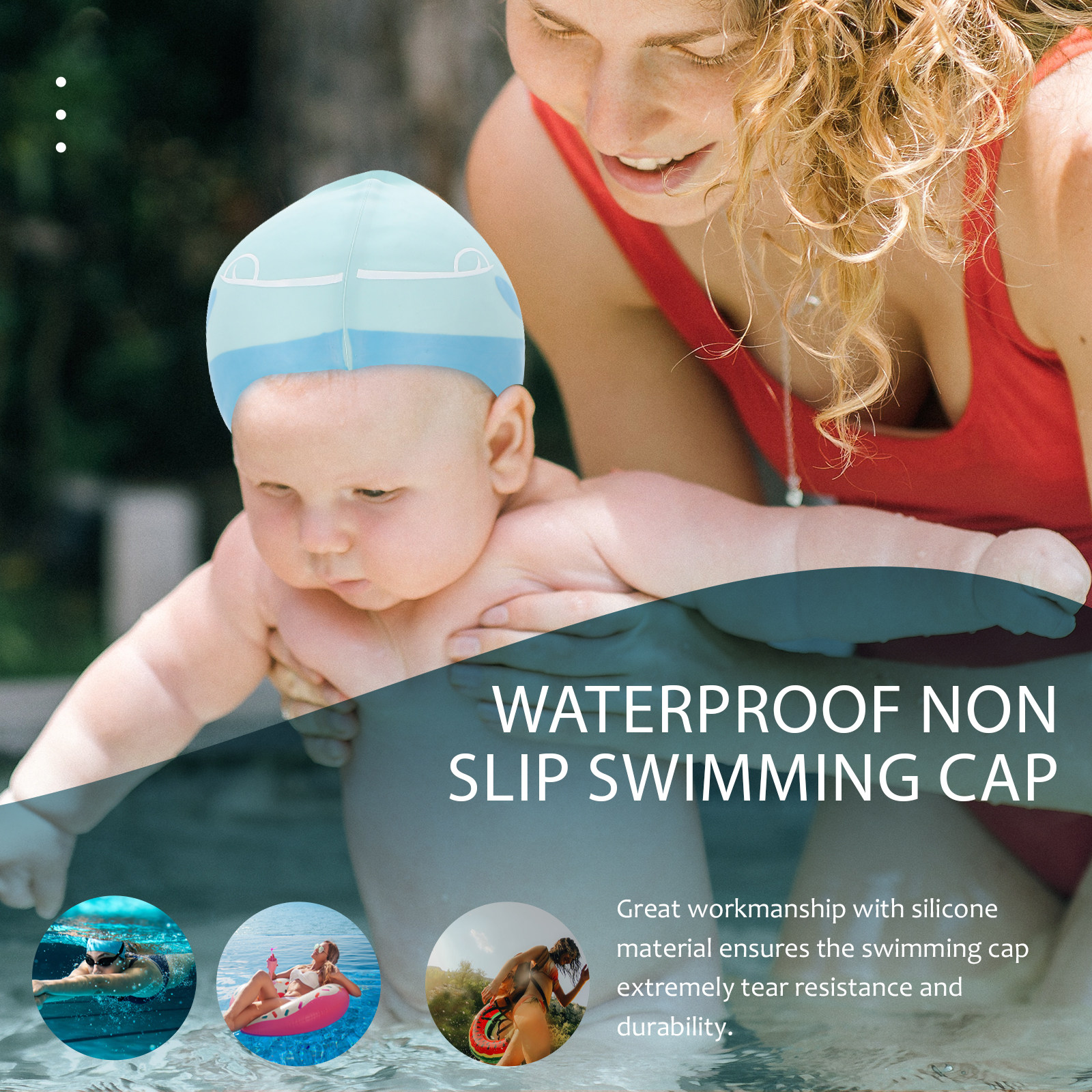 Silicone Cartoon Swimming Hat  - Swim Hat Silicone 리뷰 및 가격