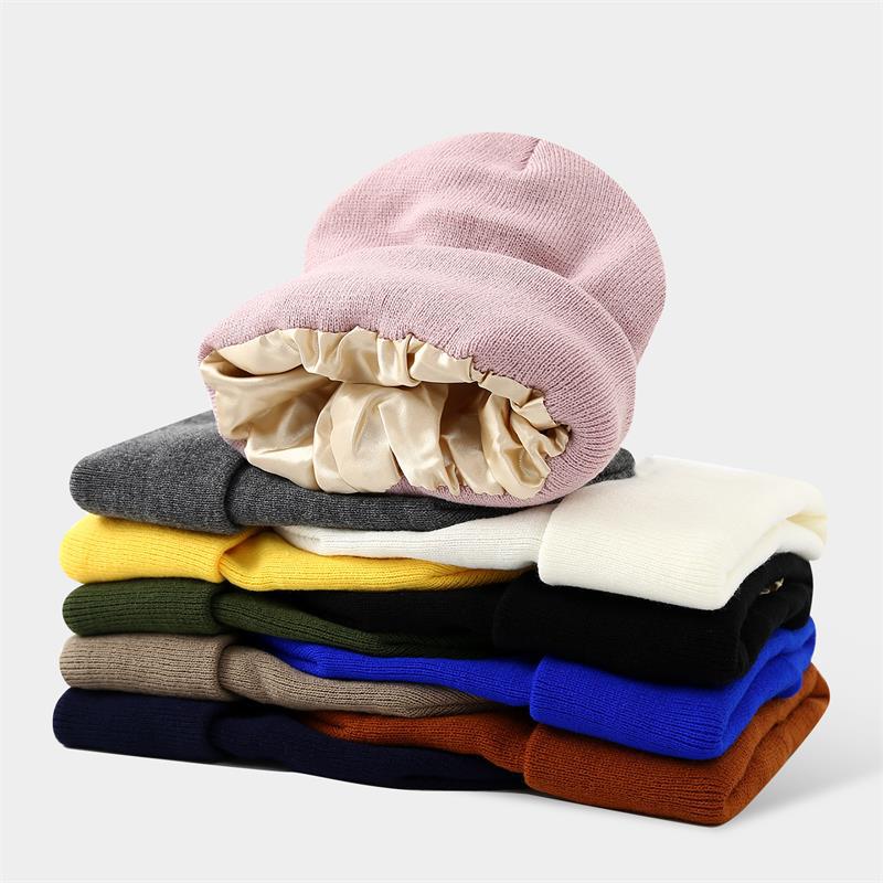 Unisex Satin Lined Anti Static - Beanie Cuffed Knit 리뷰 및 가격