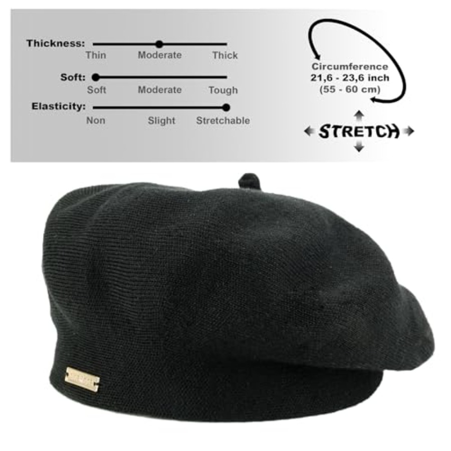 Beret - Warm Lined Wool Angora - Beret French Wool 리뷰 및 가격