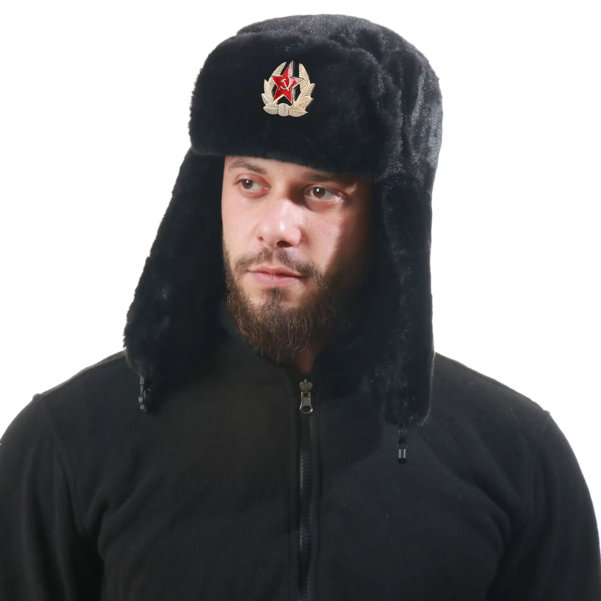 Soviet Badge Ushanka Men&Women - Winter Trapper Hat 리뷰 및 가격