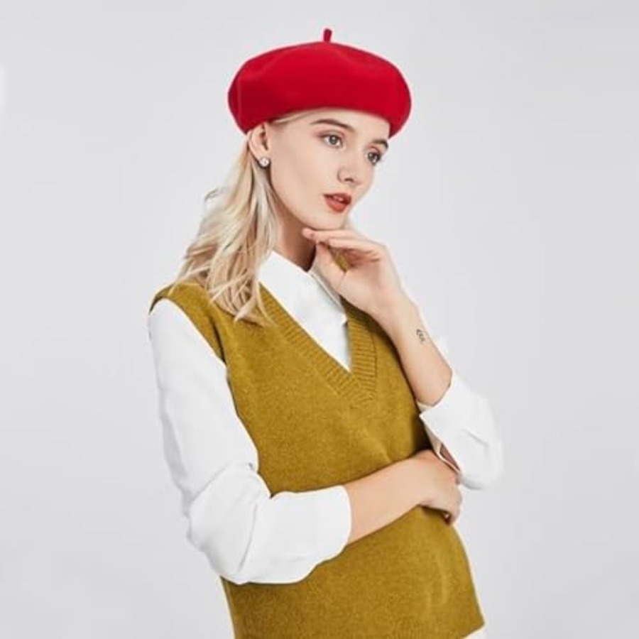 Women's Beret Hats Chic French - Beret French Wool 리뷰 및 가격