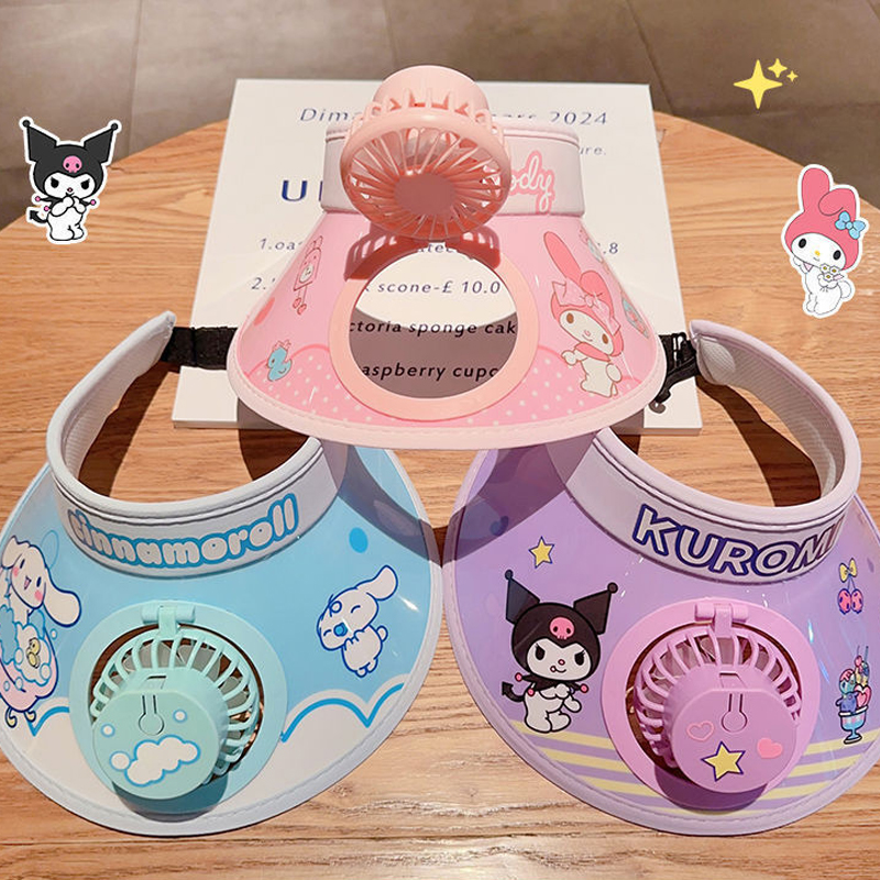 Anime Hello Kitty Kuromi Kids  - Visor Sun Hat 리뷰 및 가격