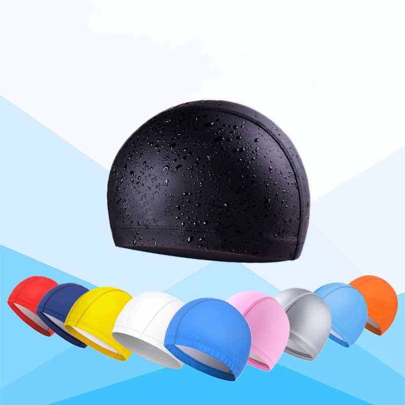 PU Coated Swimming Cap Unisex  - Swim Hat Silicone 리뷰 및 가격