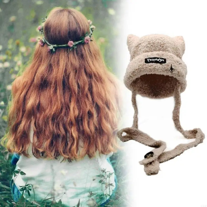 L93F Handmade Knit Ear Trapper - Winter Trapper Hat 리뷰 및 가격