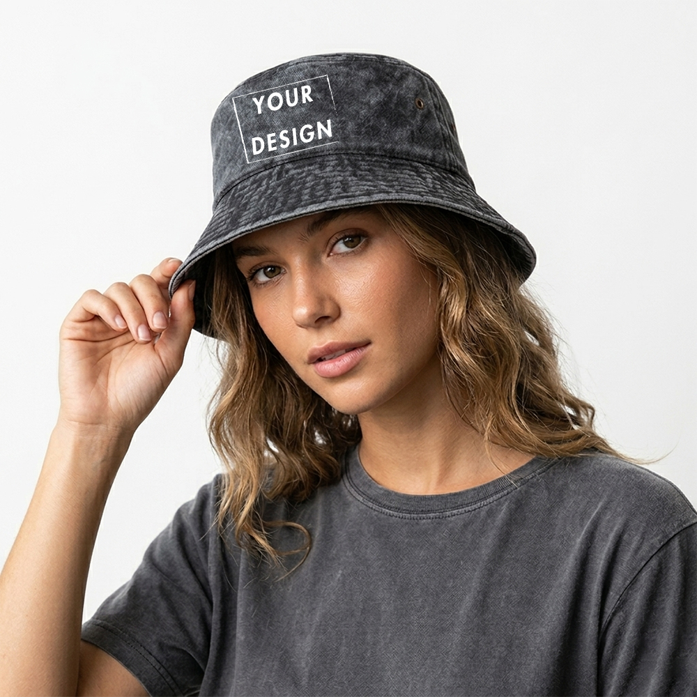 Custom Washed Vintage Bucket H - Bucket Hat Cotton 리뷰 및 가격