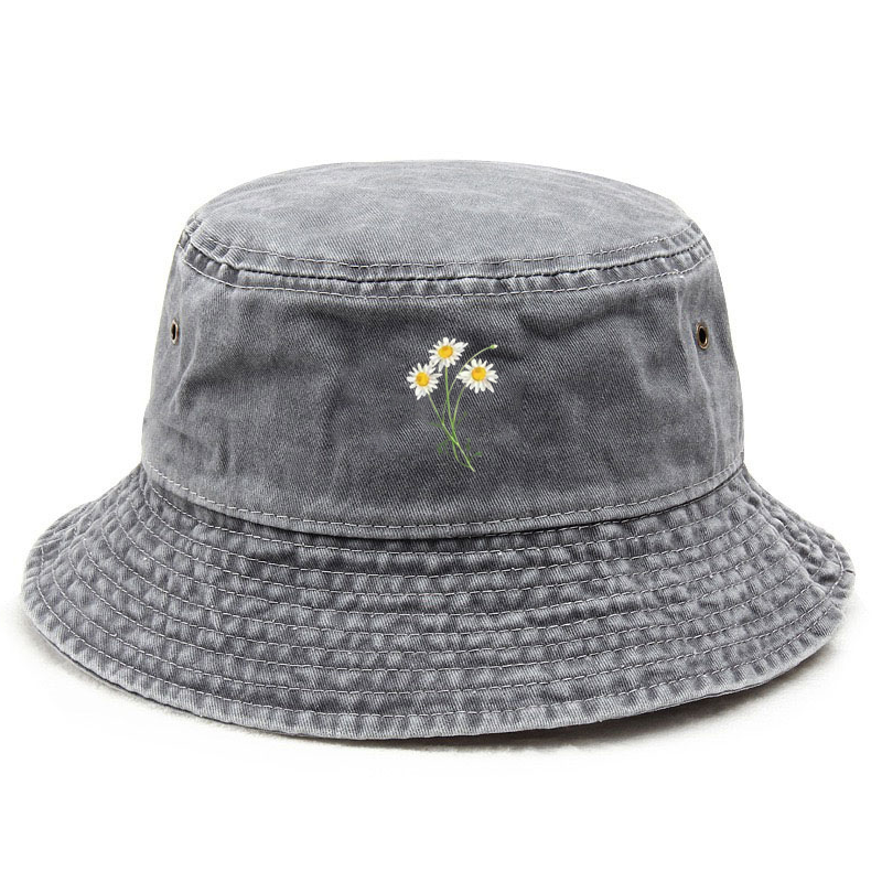 Customize Flower Cotton Washed - Bucket Hat Cotton 리뷰 및 가격